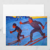 アクセリガレン – カレーラ – スキーヤー 招待状 (正面/裏面)