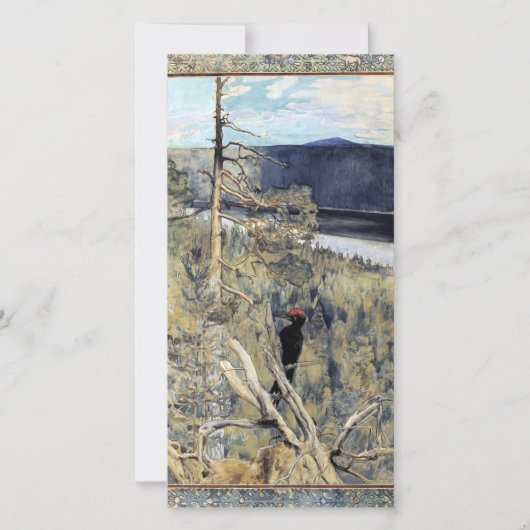 アクセリガレン – カレーラ – 素晴らしブラックウッドペッカー サンキューカード (正面)