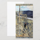 アクセリガレン – カレーラ – 素晴らしブラックウッドペッカー サンキューカード (正面/裏面)