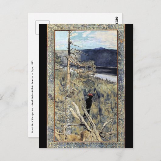 アクセリガレン – カレーラ – 素晴らしブラックウッドペッカー ポストカード (正面/裏面)