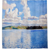 アクセリーガレンカレーラ – クラウドタワーズ シャワーカーテン (正面)