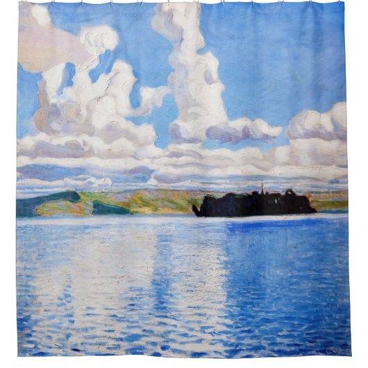 アクセリーガレンカレーラ – クラウドタワーズ シャワーカーテン (正面)