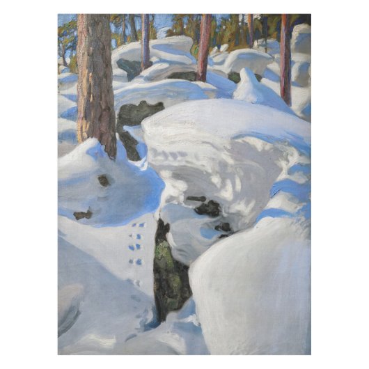 アクセリ・ガッレン・カレラ - ヒョウの巣穴 テーブルクロス (正面)