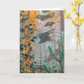 アクセリ・ガッレン・カレラ - 秋の森 カード (黄色い花)
