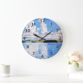 アクセリ・ガッレン・カレラ - 雲の塔 ラージ壁時計 (ホーム)