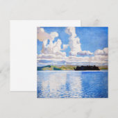 アクセリ・ガッレン＝カレラ - 雲の塔 招待状 (正面/裏面)