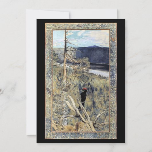 アクセリ・ガッレン・カレラ - 黒背木鶏 招待状 (正面)