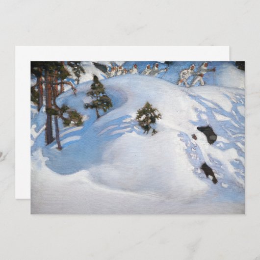 アクセリ・ガッレン=カレラ - 2月の幻視 招待状 (正面/裏面)