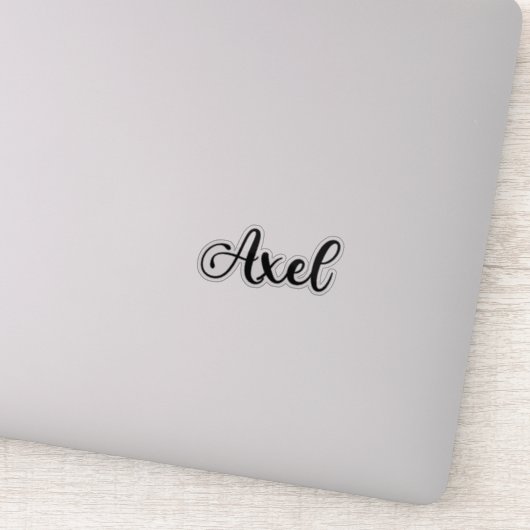 アクセル名 – 手書き書道 シール (詳細)