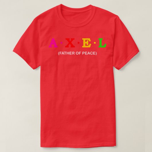 アクセル平和の父1 Tシャツ (デザイン正面)
