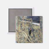 アクセル・ガレン・カレラ - 黒背木鶏 マグネット (正面/裏面)