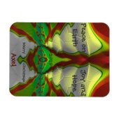 アクセル～クリスマスカード明るい！.. マグネット (横)