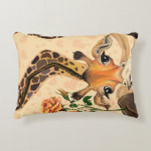 アクセントおもしろいピローロマンチックなキリンバラ アクセントクッション (正面)