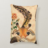 アクセントおもしろいピローロマンチックなキリンバラ アクセントクッション (裏面(縦))