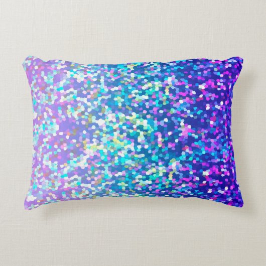 アクセントの枕グリッターのグラフィック アクセントクッション (正面)