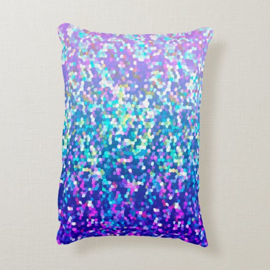 アクセントの枕グリッターのグラフィック アクセントクッション (裏面(縦))