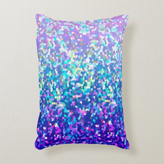 アクセントの枕グリッターのグラフィック アクセントクッション (正面(垂直))