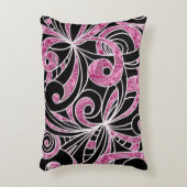 アクセントの枕スケッチの花柄 アクセントクッション (正面(垂直))