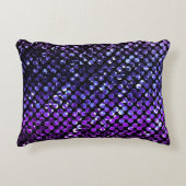 アクセントの枕紫色の水晶きらきら光るなStrass アクセントクッション (正面)