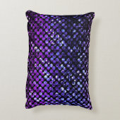アクセントの枕紫色の水晶きらきら光るなStrass アクセントクッション (裏面(縦))