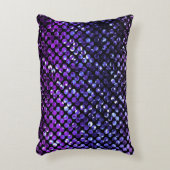 アクセントの枕紫色の水晶きらきら光るなStrass アクセントクッション (正面(垂直))