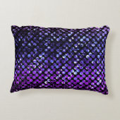 アクセントの枕紫色の水晶きらきら光るなStrass アクセントクッション (裏面)