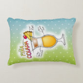 アクセントの枕- PINA COLADAのレシピのカクテルの芸術 アクセントクッション (正面)