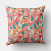 アクセントはっきりした付き幾何学形状ミントアクア1 クッション (裏面)