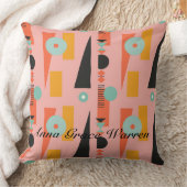 アクセントはっきりした付き幾何学的な形状ミントアクア4 クッション (ブランケット)