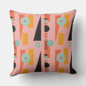 アクセントはっきりした付き幾何学的な形状ミントアクア4 クッション (裏面)