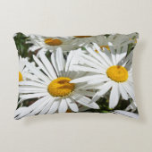 アクセントは花カスタムな白いデイジーの花を置きます アクセントクッション (正面)
