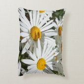 アクセントは花カスタムな白いデイジーの花を置きます アクセントクッション (裏面(縦))