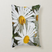 アクセントは花カスタムな白いデイジーの花を置きます アクセントクッション (正面(垂直))