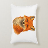 アクセントクッション || 水色キツネ (正面(垂直))