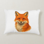 アクセントクッション || 水色キツネ (裏面)