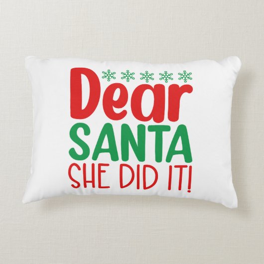 アクセントピローおもしろいクリスマス引用文 アクセントクッション (裏面)