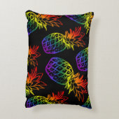 アクセントピローは虹のパイナップル鮮やかを備えている アクセントクッション (裏面(縦))
