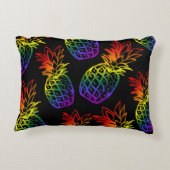 アクセントピローは虹のパイナップル鮮やかを備えている アクセントクッション (裏面)