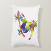 アクセントピローガールスケートボーダー アクセントクッション (裏面(縦))