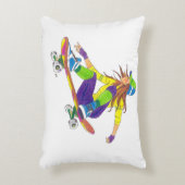 アクセントピローガールスケートボーダー アクセントクッション (正面(垂直))