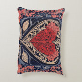 アクセントピロースクエア。ハートディシングアート アクセントクッション (裏面(縦))