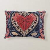 アクセントピロースクエア。ハートディシングアート アクセントクッション (裏面)