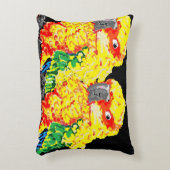 アクセントピロー：オウム アクセントクッション (正面(垂直))