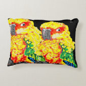 アクセントピロー：オウム アクセントクッション (裏面)