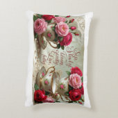 アクセントピロー – ティーカップ&バラ (裏面(縦))
