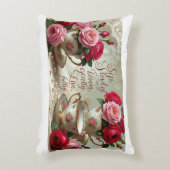 アクセントピロー – ティーカップ&バラ (正面(垂直))