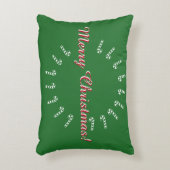 アクセントピロー – 緑のキャンディカネス (正面(垂直))