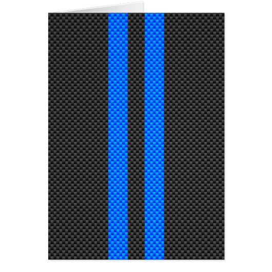 アクセントブルーカーボンファイバースタイルレースストライプ (正面)