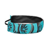 アクセント丸背景フラワーズブラックティール(緑がかった色) アスレチックヘッドバンド (左)