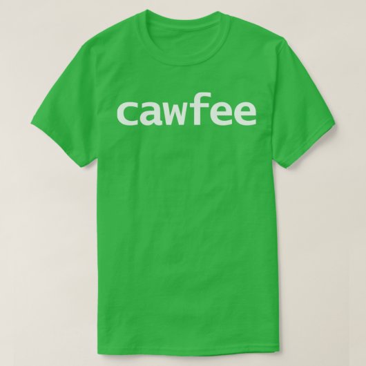 アクセント付きコーヒーホワイトタイポグラフィ文字 Tシャツ (デザイン正面)